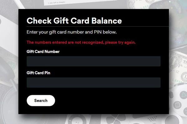 following message while using the online tool
