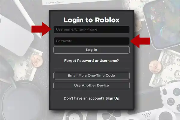 using the information you entered when registering your account