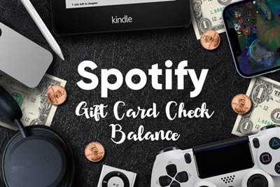 spotify gift certificate balance view