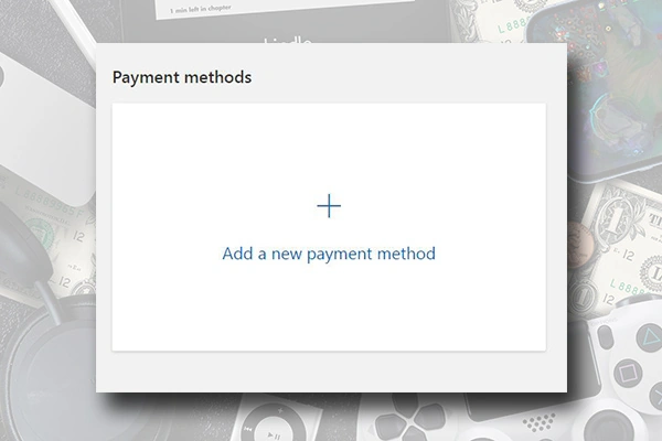 add a voucher as a form of payment